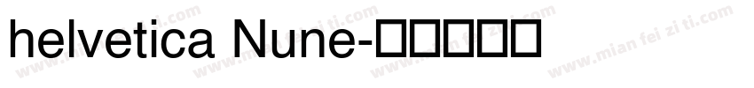 helvetica Nune字体转换